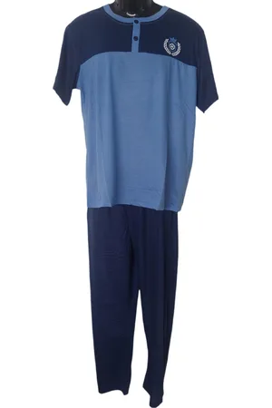 Merkloos Uniseks Pyjama set Dames & Heren - 2 Delig - Kleur / - Effen met Opdruk