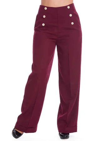 Dancing Days ADVENTURES AHEAD Wijde broek - XL - rood
