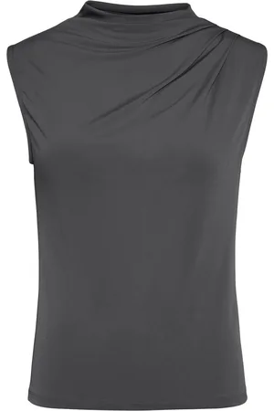 Pieces® Top Pcmadison Sl Draped Top Noos Bc 17151143 Magnet Dames