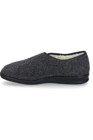 Josef Seibel Belfort 85 W | Hausschuh für Herren | Grau