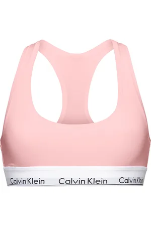 Calvin Klein Dames Modern Cotton bralette top - ongevoerd - licht
