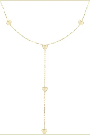 Yehwang Endless love ketting - Goudkleur- hartjes- valentijn - moederdag