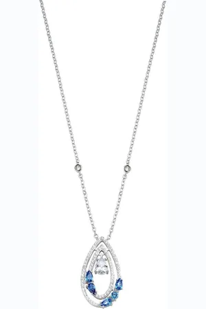 Morellato Halsketting - SAIW19 - Zilver - Blauwe druppels