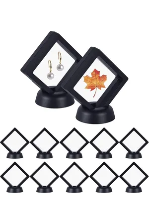 Merkloos 12 Stuks 3D Drijvende Display Stand voor Sieraden en Verzamelobjecten