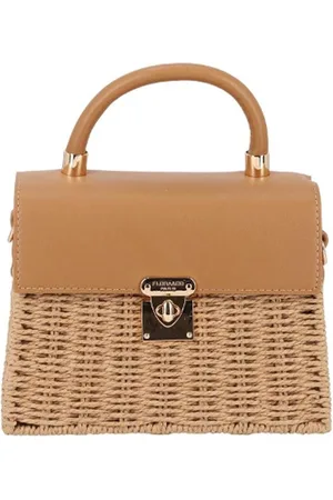 Flora & CO Medium Crossbodytas / Schoudertas Dames - Riet - Sofia