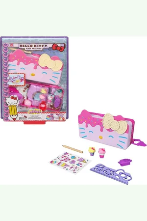 Merkloos Minivriendjes IJswonderen Potloodbakje met Sanrio Figuren en Schrijfaccessoires - Perfect Cadeau voor Kinderen vanaf 4 jaar
