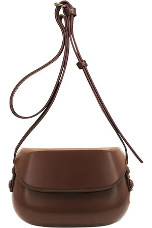 Merkloos Kleine PU-lederen schoudertas voor dames - Crossbody mini-handtas met verstelbare schouderriem