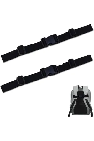 Merkloos 2 paar 25 cm verstelbare borstriem rugzak pakriem met snel loslaten - rugzak accessoires voor rugzakken en koerierstassen