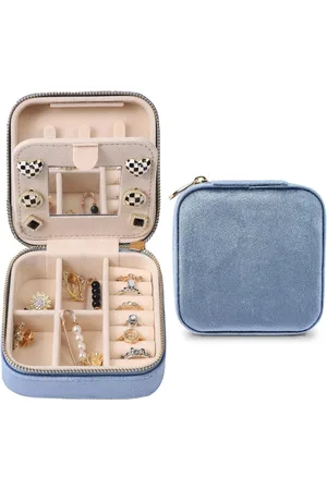 Merkloos Sieradendoosje voor op reis - Klein en Elegant Sieradenorganizer voor Dames en Meisjes