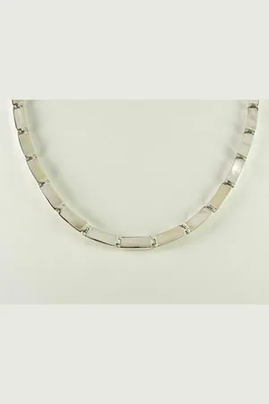 AsiAsia Zilveren collier met parelmoer