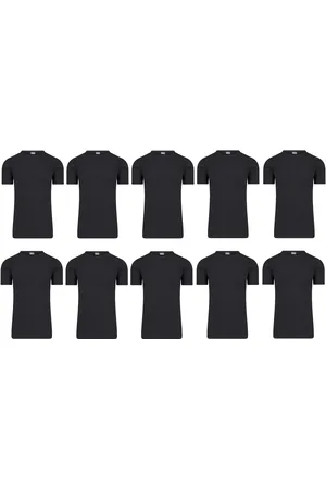 Beeren 10-Pack Heren T-shirts van ondergoed met ronde hals en korte mouw M3000 maat XL
