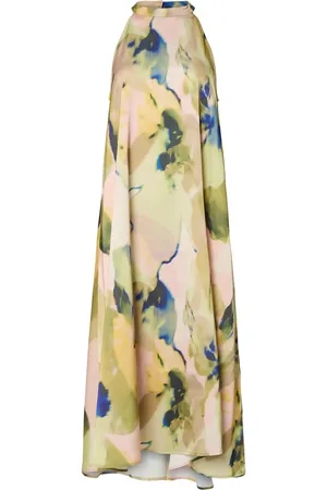 Y.A.S Skyra Long Dress WO Ruffles Ecru