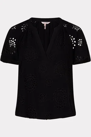 Esqualo Blouse allover embroidery
