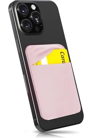Merkloos Mobiele telefoonkaarthouder met RFID-blokkering - Zelfklevend kaartcompartiment voor smartphone