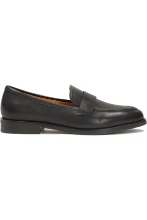 Kazar Black loafers in minimal style