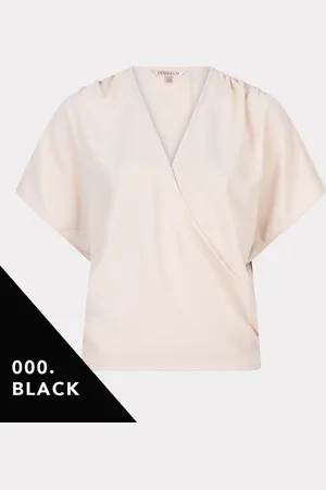 Esqualo Top overlap crinkle