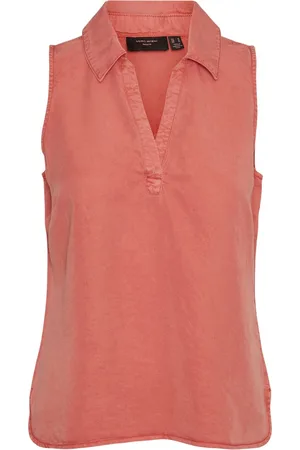 VERO MODA VMHARPER SL COLLAR SHORT TOP GA - Dames - Blouses