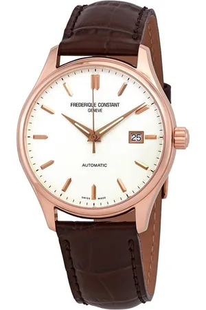 Frederique Constant Classics Index FC-303V5B4 Horloge - Leer - Bruin - Ø 40 mm