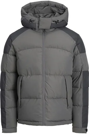 JACK & JONES Jas Jcoaero Puffer Sn 12260428 Gargoyle/asphalt Mannen