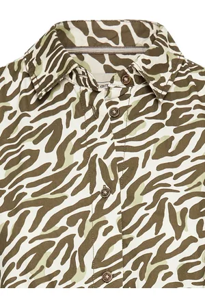 Camel Active Lang overhemdjurk met all-over print
