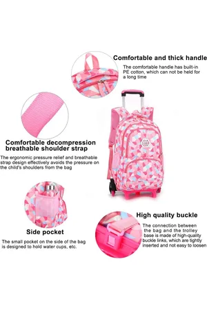 Merkloos Trolley Suitcase Set, Handbagage - Kinderkoffer Trolley - children