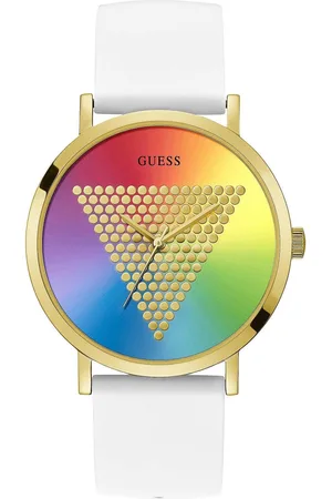 Guess Imprint W1161G5 Horloge - Siliconen - Wit - Ø 44.5 mm
