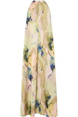 Y.A.S Skyra Long Dress WO Ruffles Ecru