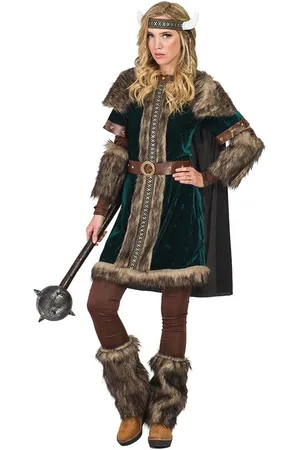Merkloos 12-delig Viking kostuum voor vrouwen - ideaal voor Halloween, carnaval en themafeesten