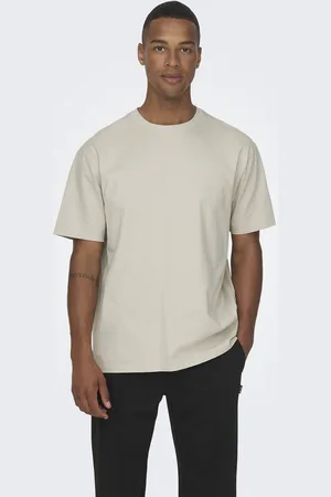 Only & Sons T-shirt Onsfred Life Rlx Ss Tee Noos 22022532 Silver Lining Mannen