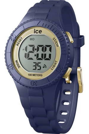 Ice-Watch Ice Watch ICE digit - Dark blue gold 021618 Horloge - Siliconen - Blauw - Ø 32 mm
