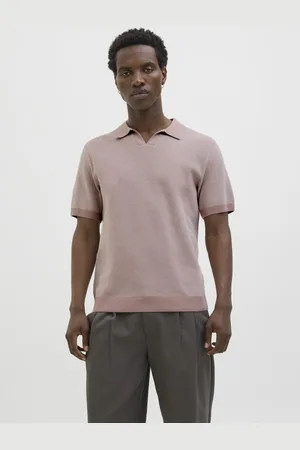JACK & JONES JACK&JONES - JPRCCEASTON KNIT SPLIT NECK SS SN - Heren - Gebreide truien