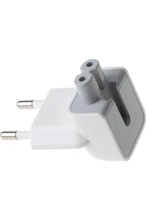 Merkloos 2-pins EU adapter voor Apple iPhone en Macbook - Wit - kwmobile - Telefoon- en tabletaccessoires