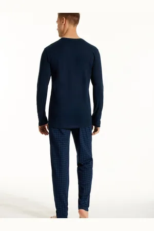 Schiesser Lange pyjama v-hals - UNCOVER Heren Pyjamaset