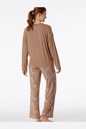 Schiesser Selected! premium inspiration pyjamaset - dames pyjama van lange klei