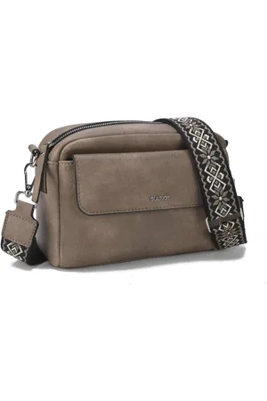 Merkloos Kleine Damestas Schoudertas met 3 Compartimenten en Afneembare Jacquard Riem voor Dames - Perfecte Clutch voor Dagelijks Gebruik