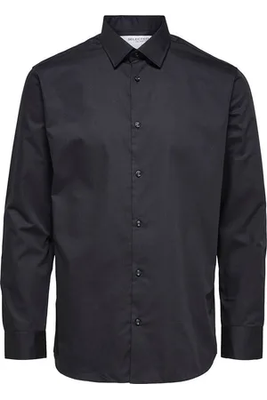 SELECTED Het Overhemd slimmethan classic van is een stijlvol business overhemd met een spreidkraag en knoopsluiting