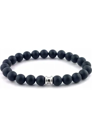 Steel & Barnett Armband Stones Basic Mat Zwart