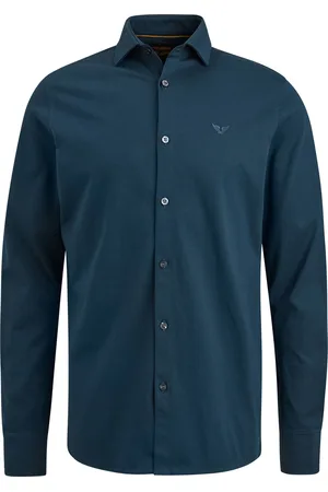 PME Legend™ Dit overhemd is gemaakt van een rijke, hoogwaardige jersey van katoen, waardoor het erg comfortabel is om te dragen en een stoere, gekledere look heeft