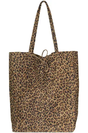 Bomont De Mia Suede tas van is een stijlvolle tas met een opvallend luipaardpatroon
