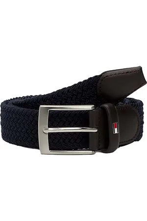Tommy Hilfiger Deze tommy Hifiger riem met een chic gevlochten design en geëmailleerde vlag is gemaakt van stretchy webbing voor extra comfort