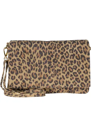 Bomont Tas Myra suede van is een stijlvolle dames tas met een opvallend luipaardprint