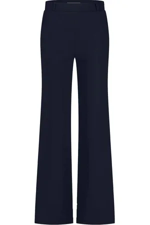 Studio Anneloes De Lexie bonded trousers van zijn een verfijnde lange broek, ideaal voor de basiscollectie