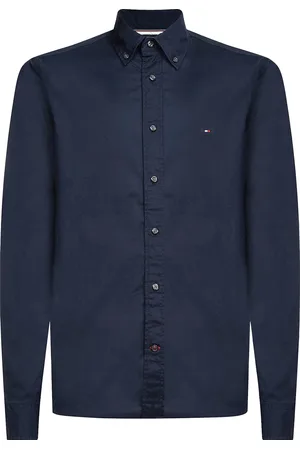 Tommy Hilfiger Het Overhemd Flex van is een stijlvol business overhemd met een button down kraag en lange mouwen
