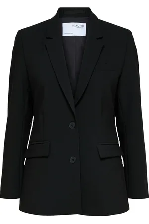 SELECTED Blazer Rita Classic van biedt een stijlvolle business look met een regular fit en omkeerbare halslijn