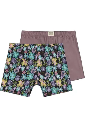 Scotch&Soda 2PK MENS COTTON WOVEN BOXER BRIEF U Zwart