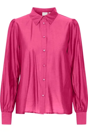 Ichi De Blouse Kadelia van is een casual blouse met een opstaande kraag en knoopsluiting