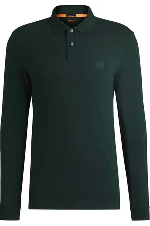 HUGO BOSS De Rugby Passerby van is een stijlvolle heren rugby met een button down kraag en lange mouwen