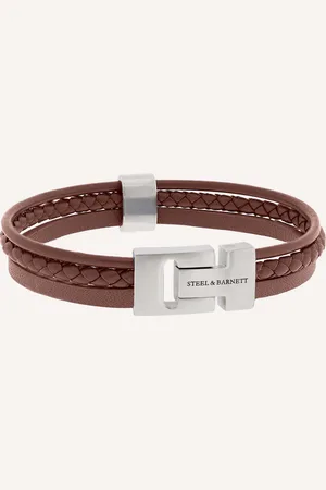 Steel & Barnett De Leather Bracelet Casual Cole van is een stijlvol accessoire in de categorie heren sieraden