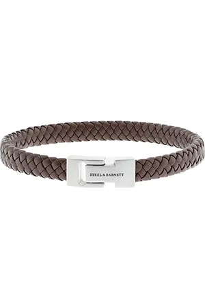 Steel & Barnett De Leather Bracelet Archie van is een stijlvol heren sieraad