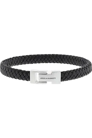 Steel & Barnett De Leather Bracelet Archie van is een stijlvol heren sieraad
